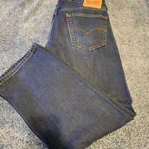 Levi 559 Relaxed straight fit dark blue jeans size 34x30